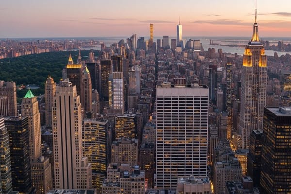 New York City skyline from Central Park